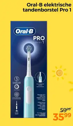 Trekpleister Oral-B elektrische tandenborstel Pro 1 aanbieding