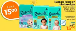 Trekpleister Rascals luiers en luierbroekjes aanbieding