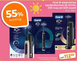 Trekpleister Oral-B elektrische tandenborstel iO Smile, iO5 roze en i09 zwart aanbieding