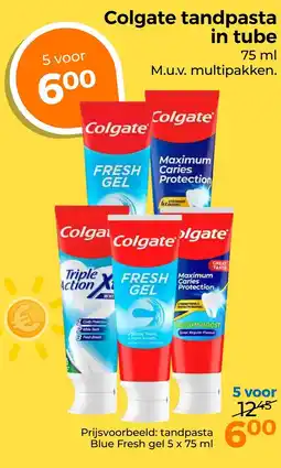 Trekpleister Colgate tandpasta in tube aanbieding