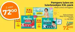 Trekpleister Pampers luiers luierbroekjes XXL pack aanbieding