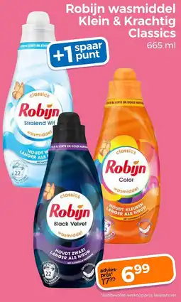 Trekpleister Robijn wasmiddel Klein & Krachtig Classics aanbieding