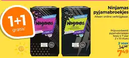 Trekpleister Ninjamas pyjamabroekjes aanbieding