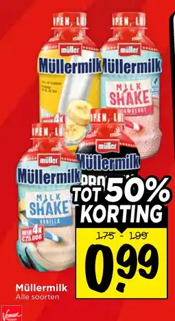 Vomar Voordeelmarkt Alle Müllermilk aanbieding