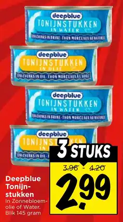 Vomar Voordeelmarkt Deepblue Tonijnstukken aanbieding