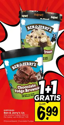 Vomar Voordeelmarkt Alle Ben & Jerry's IJs aanbieding