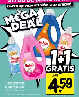 Vomar Voordeelmarkt Robijn Wasmiddel aanbieding