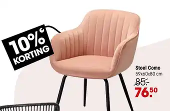 Kwantum Stoel Como aanbieding