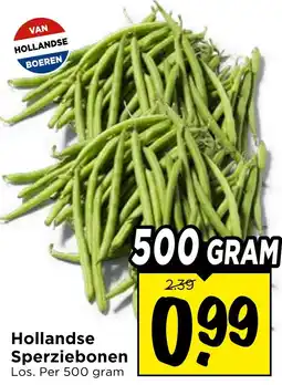 Vomar Voordeelmarkt Hollandse Sperziebonen aanbieding
