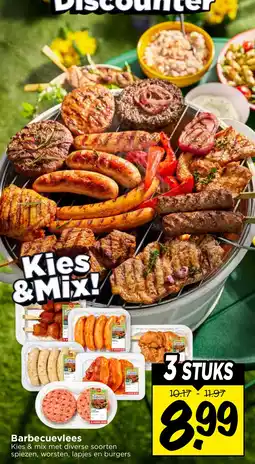 Vomar Voordeelmarkt Barbecuevlees aanbieding
