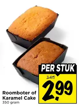Vomar Voordeelmarkt Roomboter of Karamel Cake aanbieding