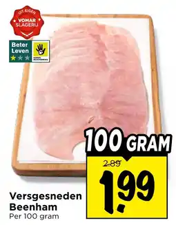 Vomar Voordeelmarkt Versgesneden Beenham aanbieding