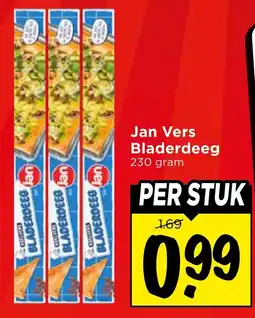 Vomar Voordeelmarkt Jan Vers Bladerdeeg aanbieding