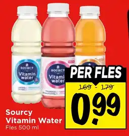 Vomar Voordeelmarkt Sourcy Vitamin Water aanbieding