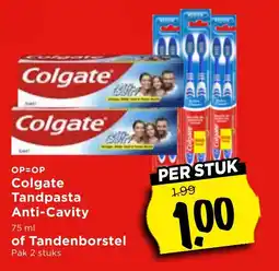 Vomar Voordeelmarkt Colgate Tandpasta of Tandenborstel aanbieding