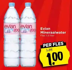 Vomar Voordeelmarkt Evian Mineraalwater aanbieding