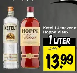 Vomar Voordeelmarkt Ketel 1 Jenever of Hoppe Vieux aanbieding