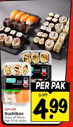 Vomar Voordeelmarkt Sushibox aanbieding