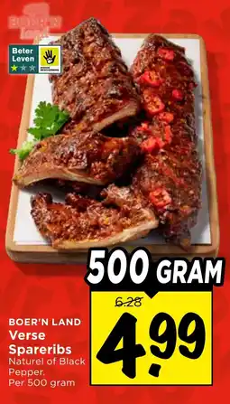 Vomar Voordeelmarkt Boer'n Land Verse Spareribs aanbieding