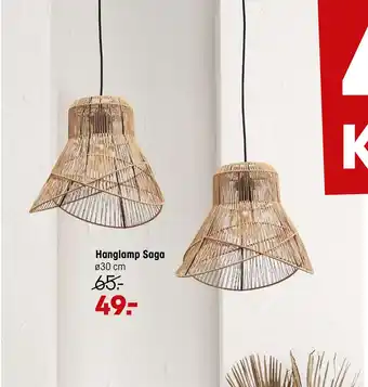 Kwantum Hanglamp Saga aanbieding