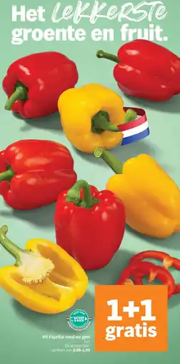 Albert Heijn AH Paprika rood en geel aanbieding