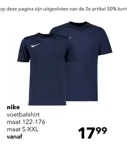 Scapino Nike Dri-FIT Park VIII SS heren sport T-shirt blauw aanbieding