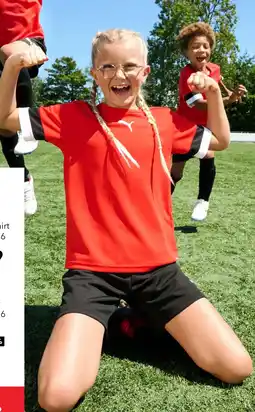 Scapino Puma teamRISE kinder voetbalshirt rood aanbieding