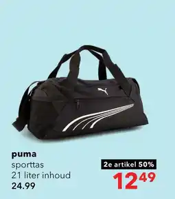 Scapino Puma Fundamental Extra Small sporttas zwart aanbieding
