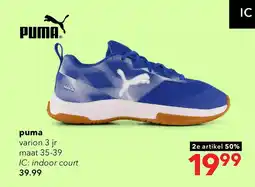 Scapino Puma Varion 3 JR. zaalschoenen IC blauw aanbieding