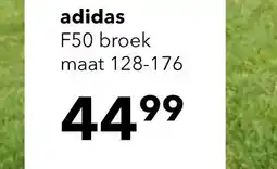 Scapino Adidas F50 TR PNT kinder trainingsbroek zwart aanbieding