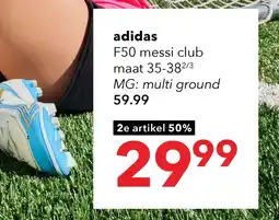 Scapino Adidas F50 Messi Club MG kinderen voetbalschoenen aanbieding