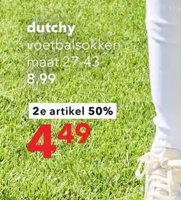 Scapino Dutchy Pro voetbalsokken wit aanbieding
