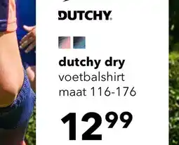 Scapino Dutchy Dry kinder voetbal T-shirt blauw oranje aanbieding
