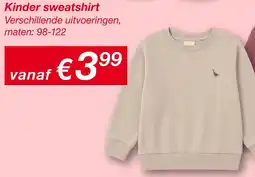 Kik Kinder sweatshirt dino aanbieding
