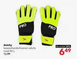 Scapino Dutchy keepershandschoenen zwart geel aanbieding