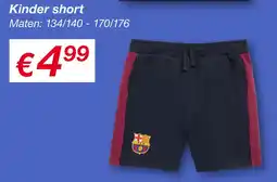 Kik Kinder short aanbieding