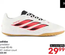 Scapino Adidas Predator Club Sala IN heren zaalvoetbalschoenen wit aanbieding