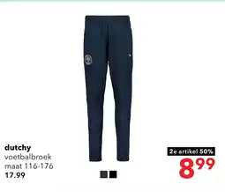 Scapino Dutchy kinder trainingsbroek blauw zilver aanbieding