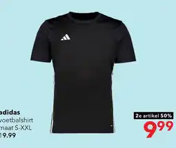 Scapino Adidas Tabela 23 heren sport T-shirt zwart aanbieding