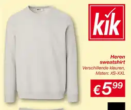 Kik Heren sweatshirt aanbieding