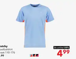 Scapino Dutchy kinder voetbal T-shirt lichtblauw oranje aanbieding