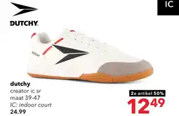 Scapino Dutchy Creator heren zaalschoenen IC wit grijs aanbieding