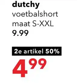 Scapino Dutchy heren voetbalshort zwart aanbieding