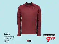 Scapino Dutchy heren voetbal pully bordeauxrood aanbieding