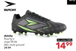 Scapino Dutchy Flow FG heren voetbalschoenen zwart aanbieding