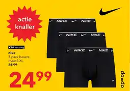 Scapino Nike heren boxershorts zwart aanbieding