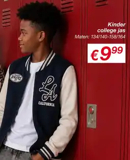 Kik Kinder college jas aanbieding
