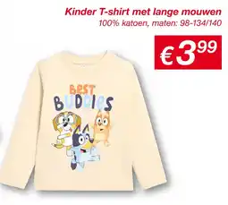 Kik Kinder T-shirt met lange mouwen aanbieding