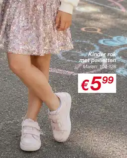 Kik Kinder rok met pailletten aanbieding