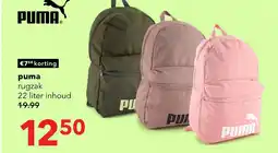 Scapino Puma Phase rugzak beige 22 liter aanbieding